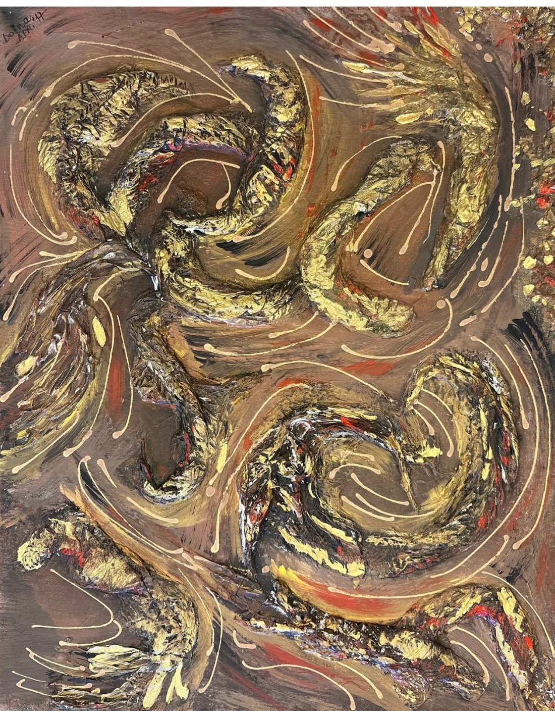 Sculptural flames
